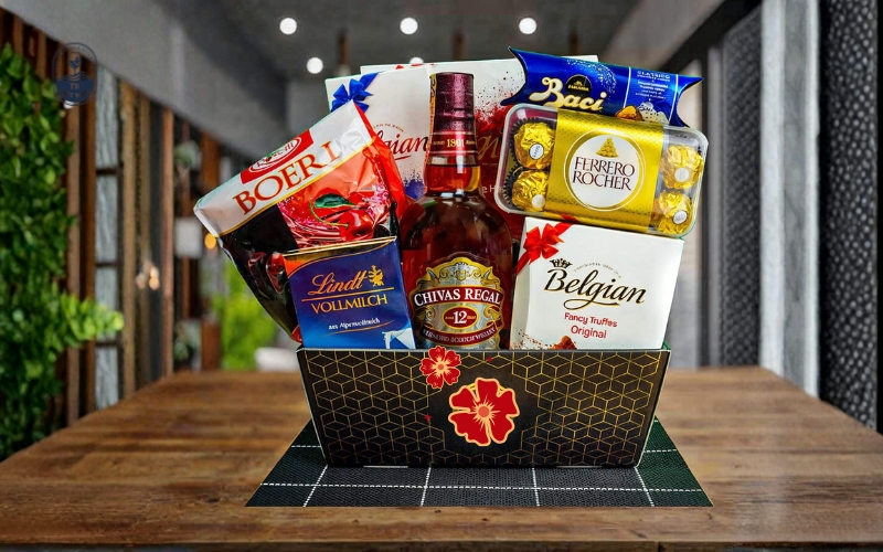 Các giỏ quà Tết rượu ngoại ưa chuộng cho Tết 2026&nbsp;