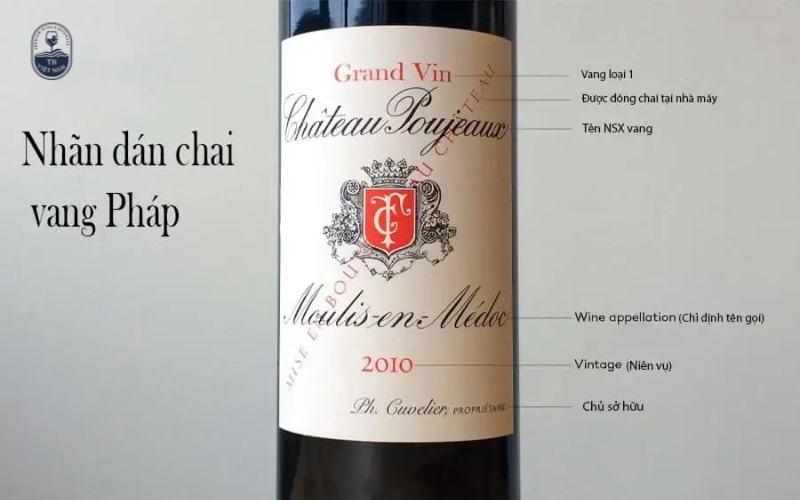 Cách gọi tên trên nhãn rượu vang Pháp