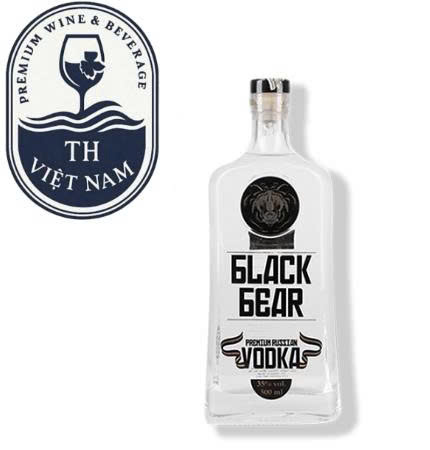 Rượu Vodka Gấu Đen – Black Bear Vodka Nga 35% Vol 500ml