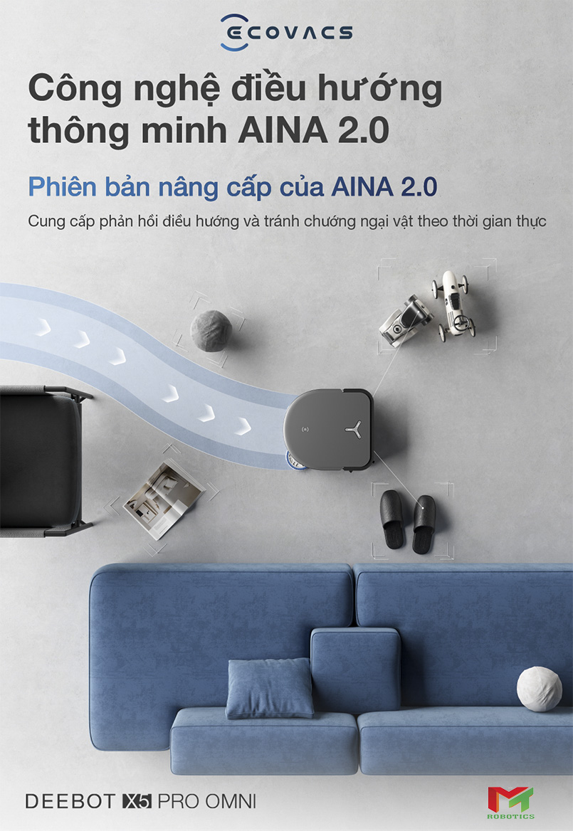 Ecovacs Deebot X5 Pro Omni - Trắng