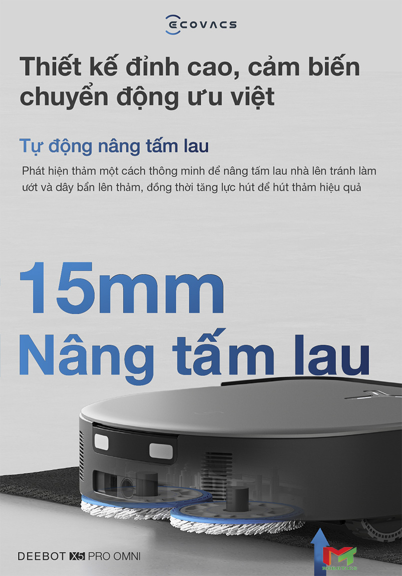Ecovacs Deebot X5 Pro Omni - Trắng
