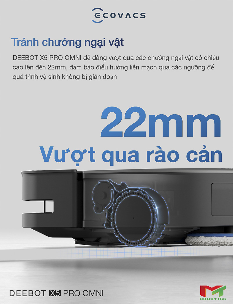 Ecovacs Deebot X5 Pro Omni - Trắng