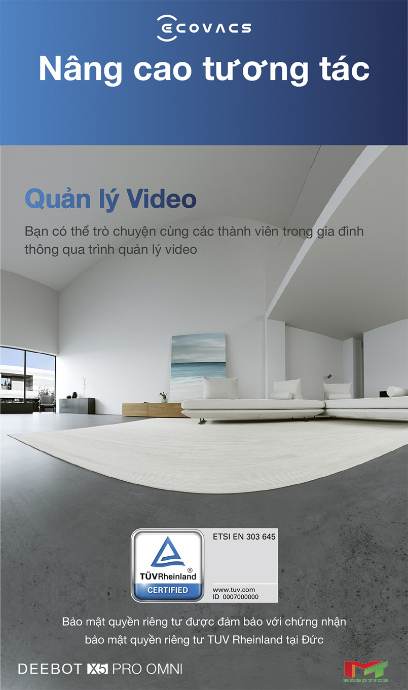 Ecovacs Deebot X5 Pro Omni - Trắng