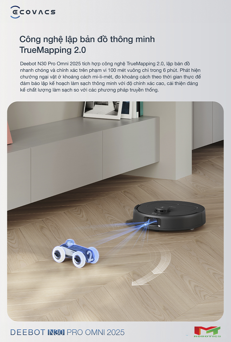 Ecovacs DEEBOT N30 Pro Omni Đen