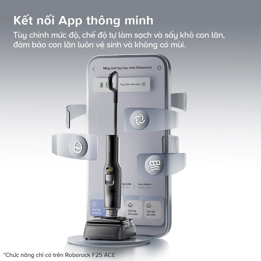 Máy hút bụi lau nhà cầm tay Roborock F25 ACE (đen)