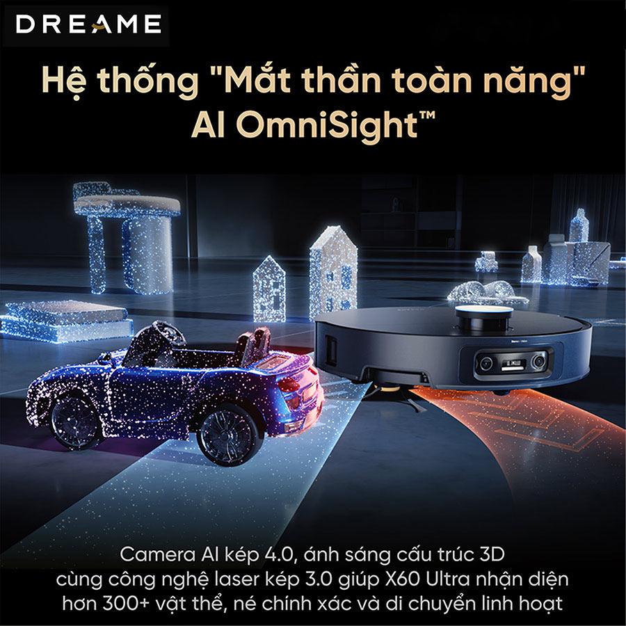 Robot hút bụi lau nhà Dreame X60 Ultra – Hàng Chính Hãng