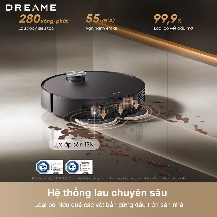 Robot hút bụi lau sàn Dreame X60 Ultra Extreme