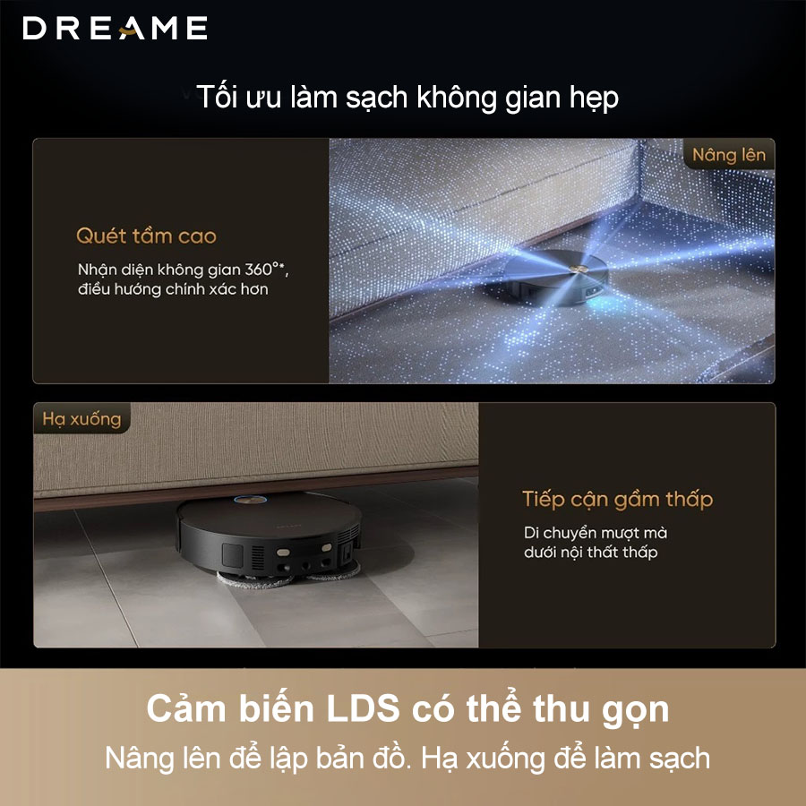 Robot hút bụi lau sàn Dreame X60 Ultra Extreme