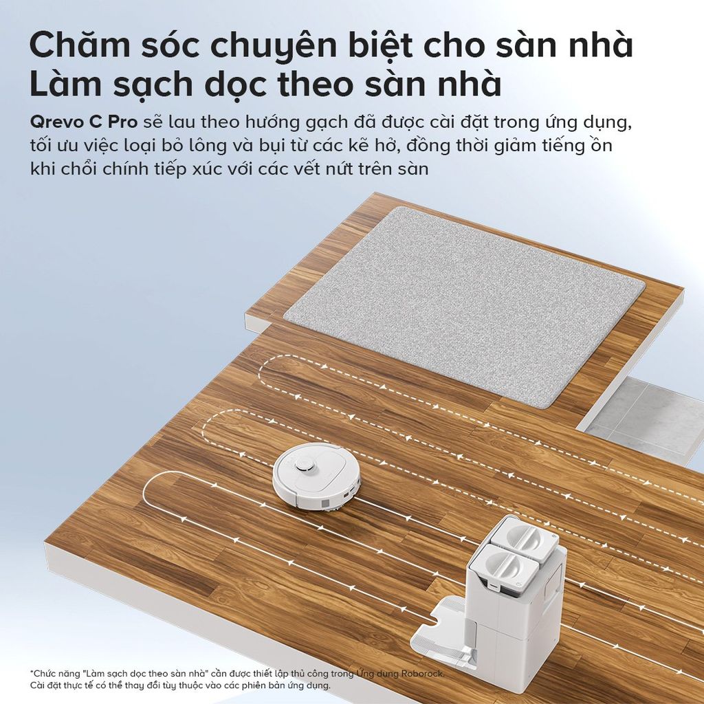 Roborock Q Revo C Pro - Trắng