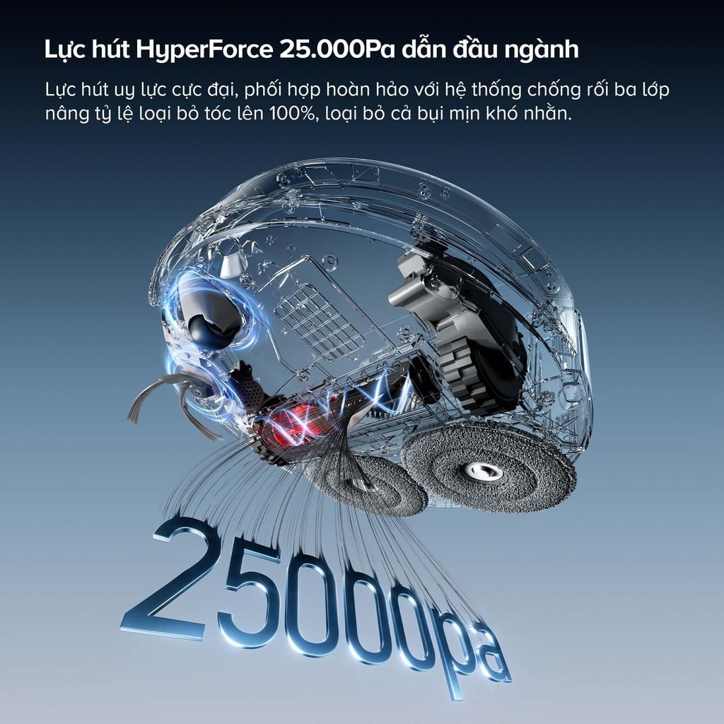 Robot hút bụi lau nhà Roborock QRevo Curv 2 Pro