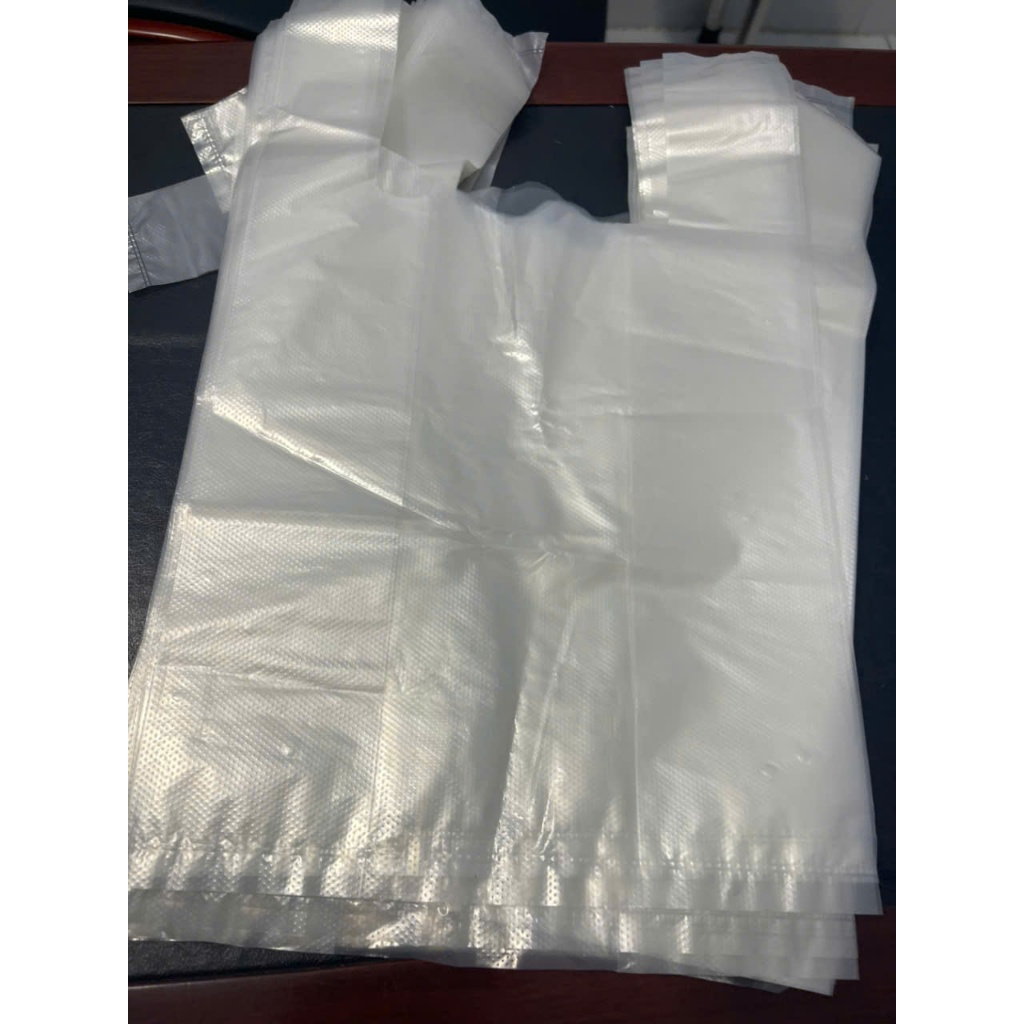 Túi xốp quai trắng đục (loại thường) – An toàn, bền chắc, tiện lợi [5KG/SIZE]