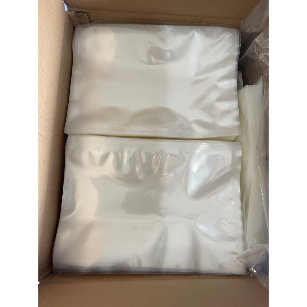 Túi PA hút chân không 10zem 2 mặt trơn - Trắng trong, sạch đẹp, thẩm mỹ cao [1KG]