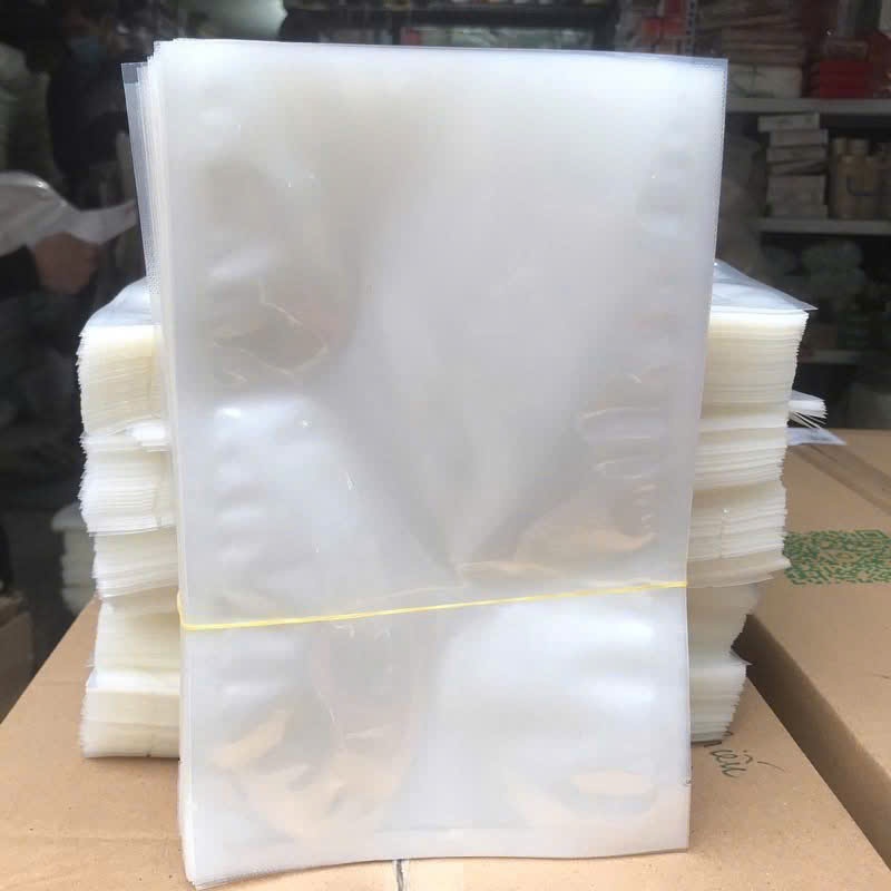 Túi PA hút chân không 10zem 2 mặt trơn - Trắng trong, sạch đẹp, thẩm mỹ cao [1KG]