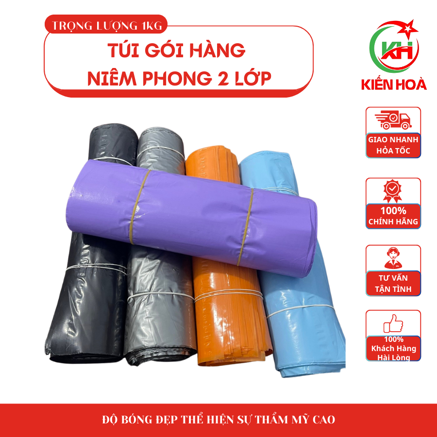 Túi gói hàng niêm phong 2 lớp – Bảo mật, chắc chắn, thẩm mỹ cao [1KG]