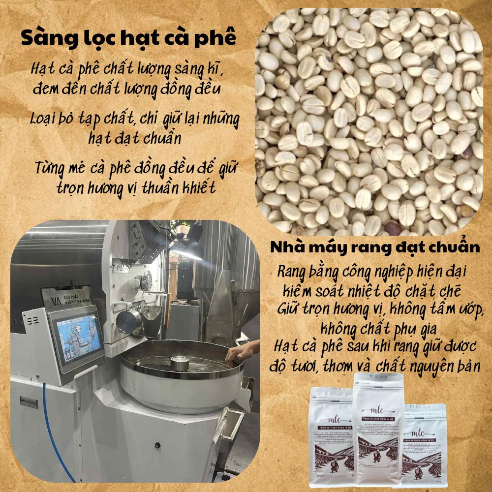 Cà phê Robusta Honey 1kg từ MLC Coffee nguyên chất, rang mộc, nhà trồng, nhà rang, nhà làm, chạm là thích uống là mê