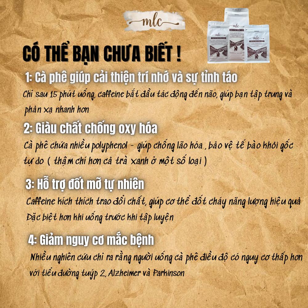 Cà phê Robusta Honey từ MLC Coffee nguyên chất, rang mộc, nhà trồng, nhà rang, nhà làm, chạm là thích uống là mê