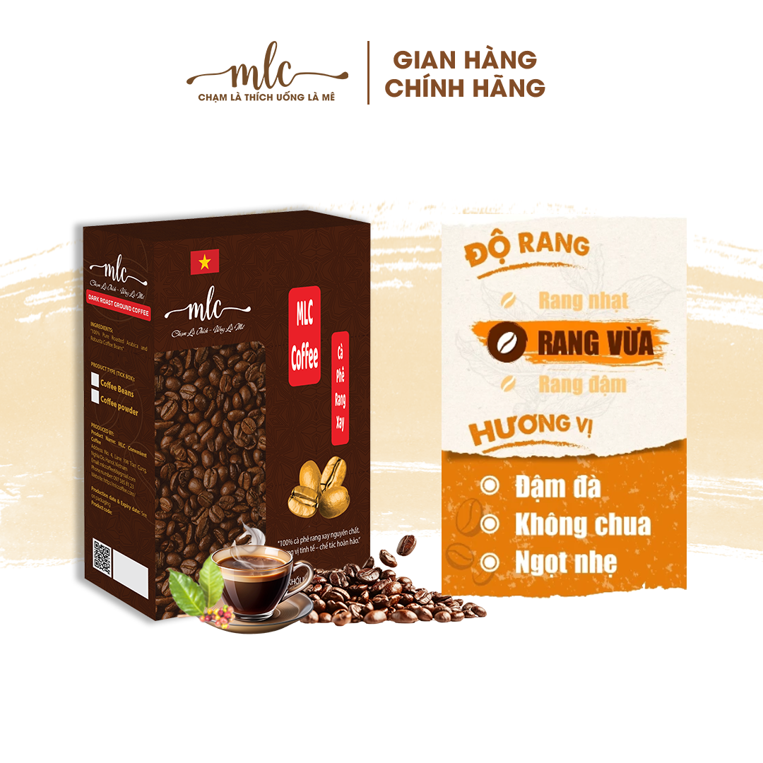 Cà Phê Đặc Sản FINE ROBUSTA Hộp 150g Hạt nguyên chất từ nhà MLC Coffee