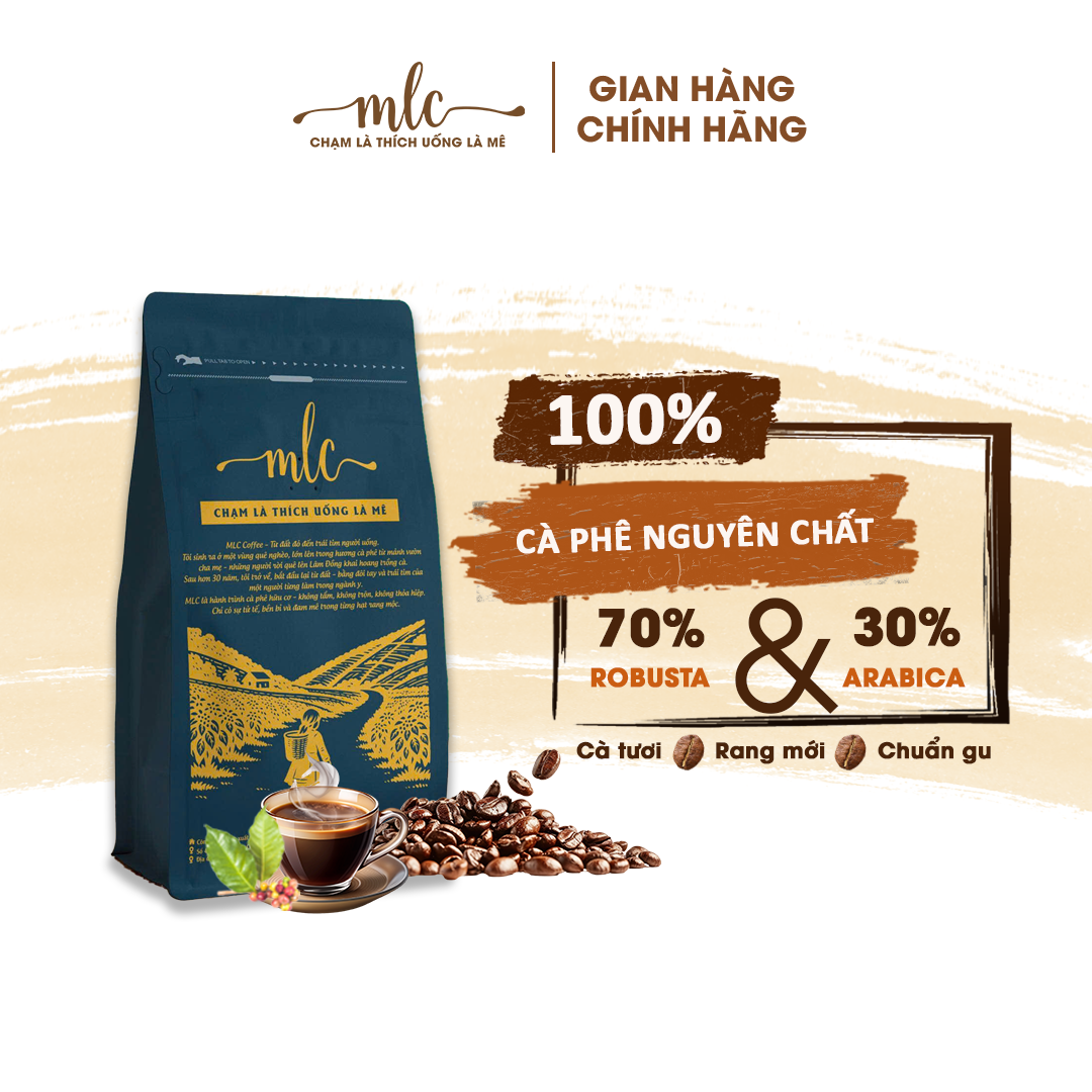 Mix 70% Robusta + 30% Arabica - Xay nguyên chất