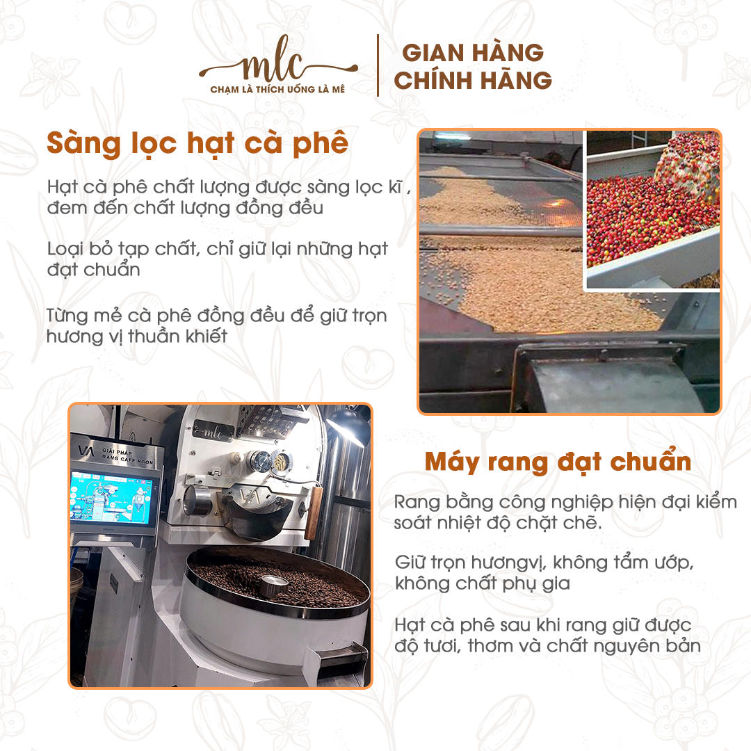 Cà phê Arabica honey Túi 250g Xay nguyên chất từ MLC Coffee