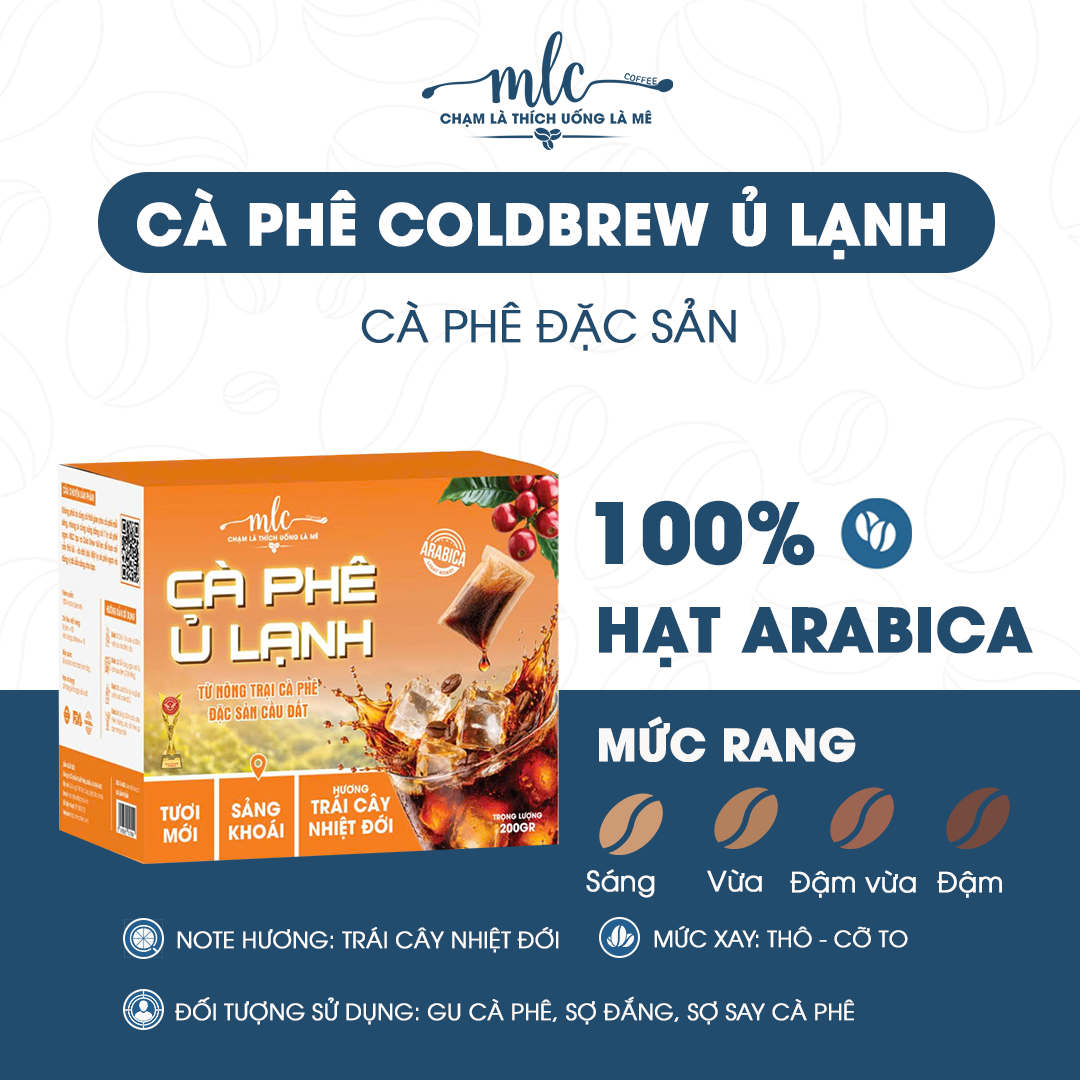 Cà Phê ủ lạnh Cold Brew 100% Arabica Đặc Sản