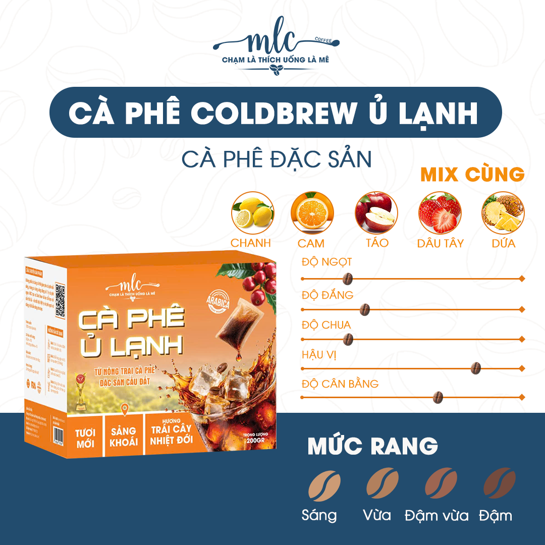 Cà Phê ủ lạnh Cold Brew 100% Arabica Đặc Sản