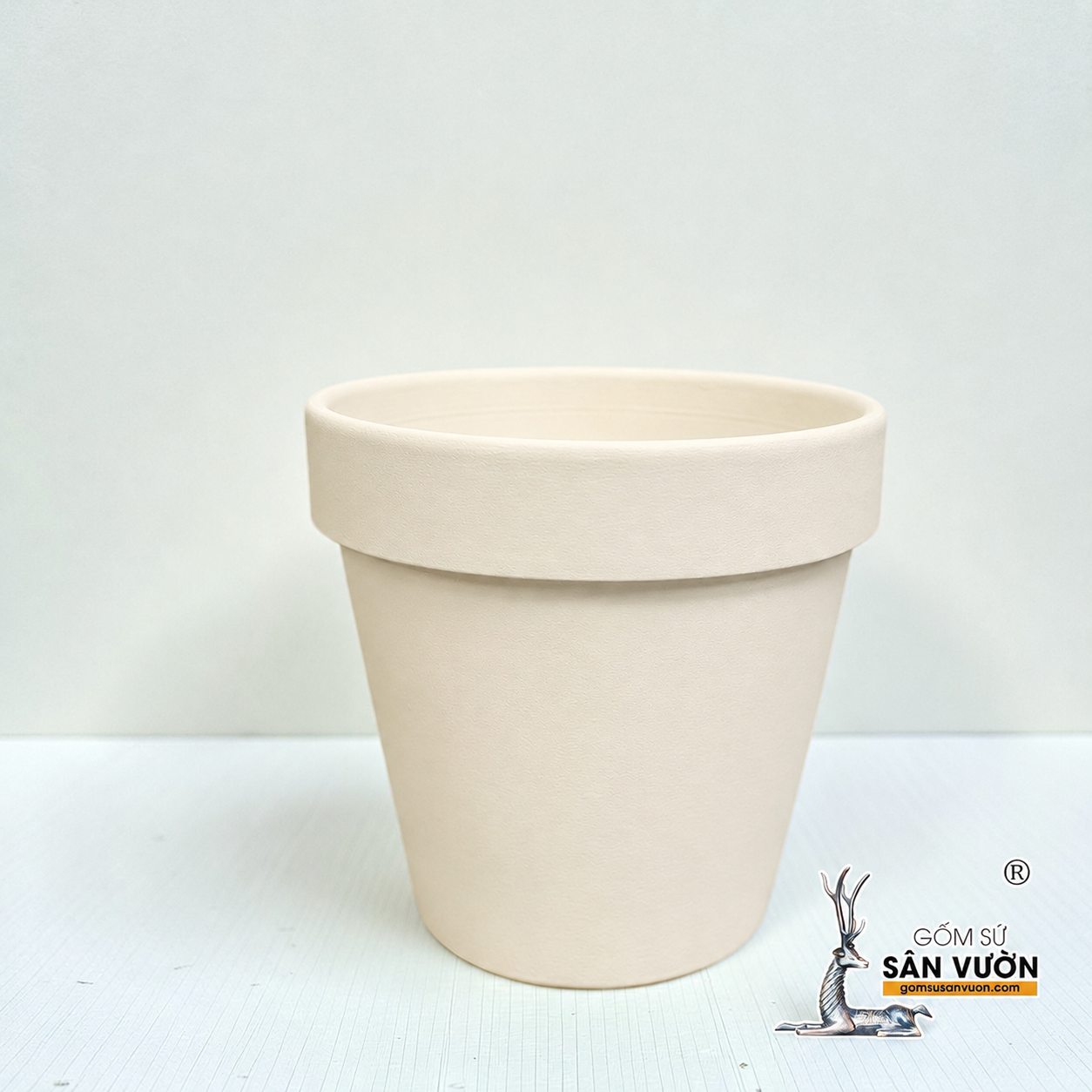 Chậu Gốm Đất Nung Ly Gờ Màu Pastel Size 15cm - Gốm Sứ Sân Vườn