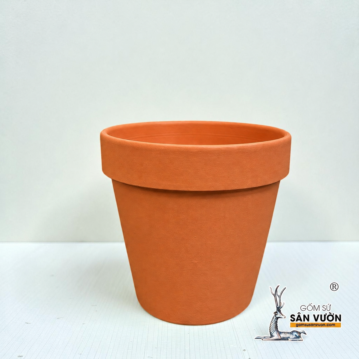 Chậu Gốm Đất Nung Ly Gờ Màu Pastel Size 15cm - Gốm Sứ Sân Vườn