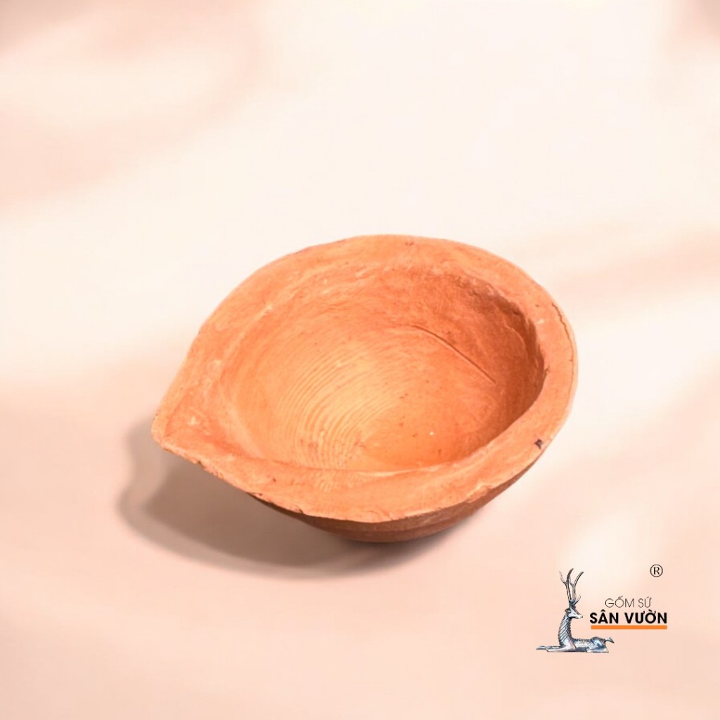 Đế Nến Gốm Đất Nung Tealight Diya Ấn Độ 5x2.5cm