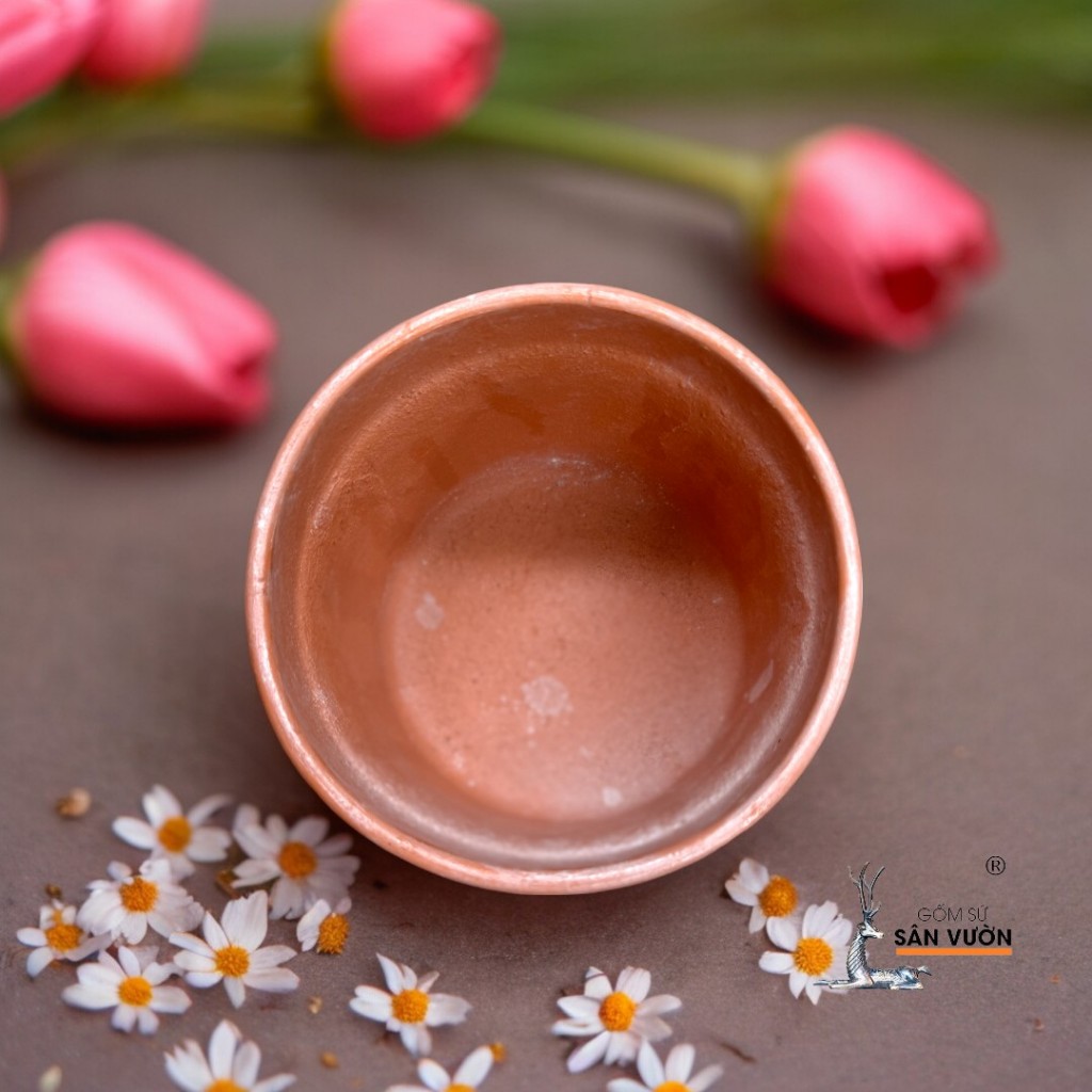 Chậu Gốm Đất Nung Vân Trụ Kim Cương  - Gốm Sứ Sân Vườn