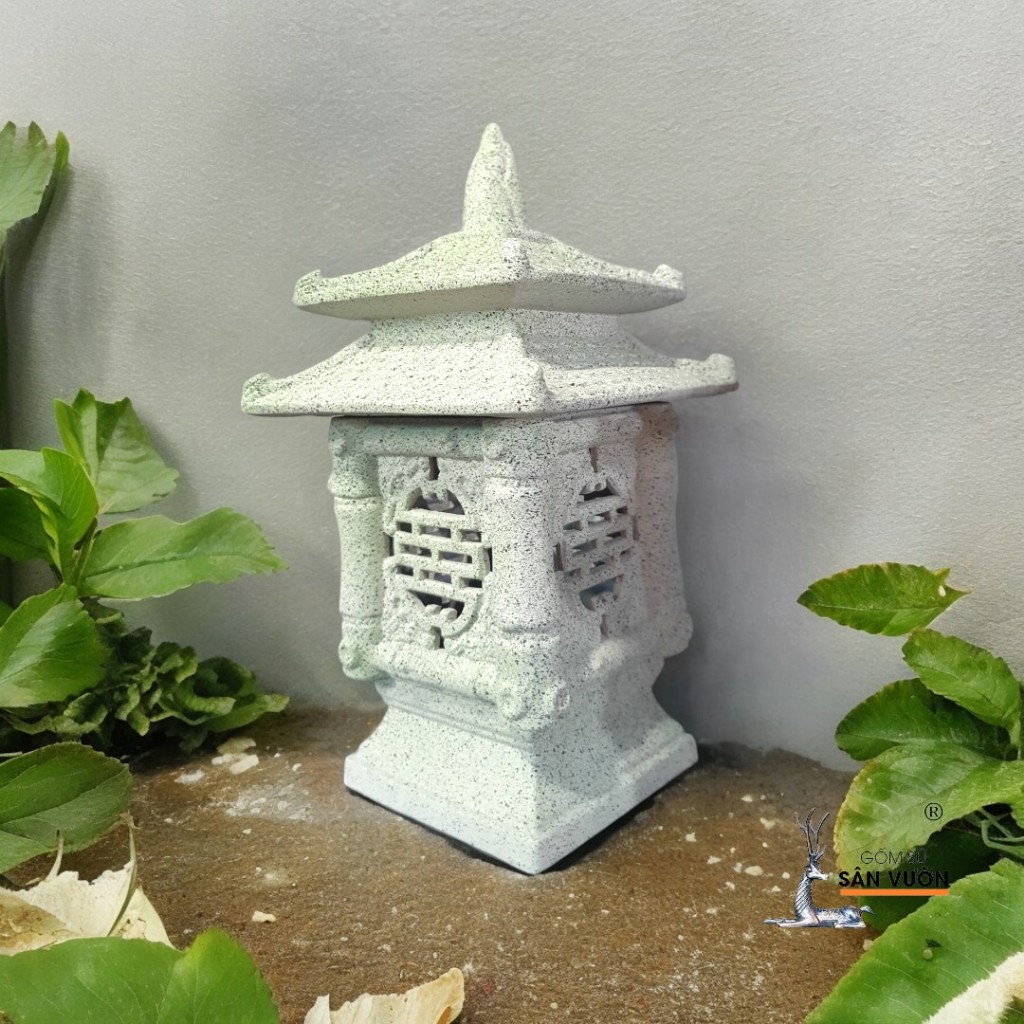 Đèn Vườn Gốm Đất Nung Phong Cách Nhật Bản - Gốm Sứ Sân Vườn