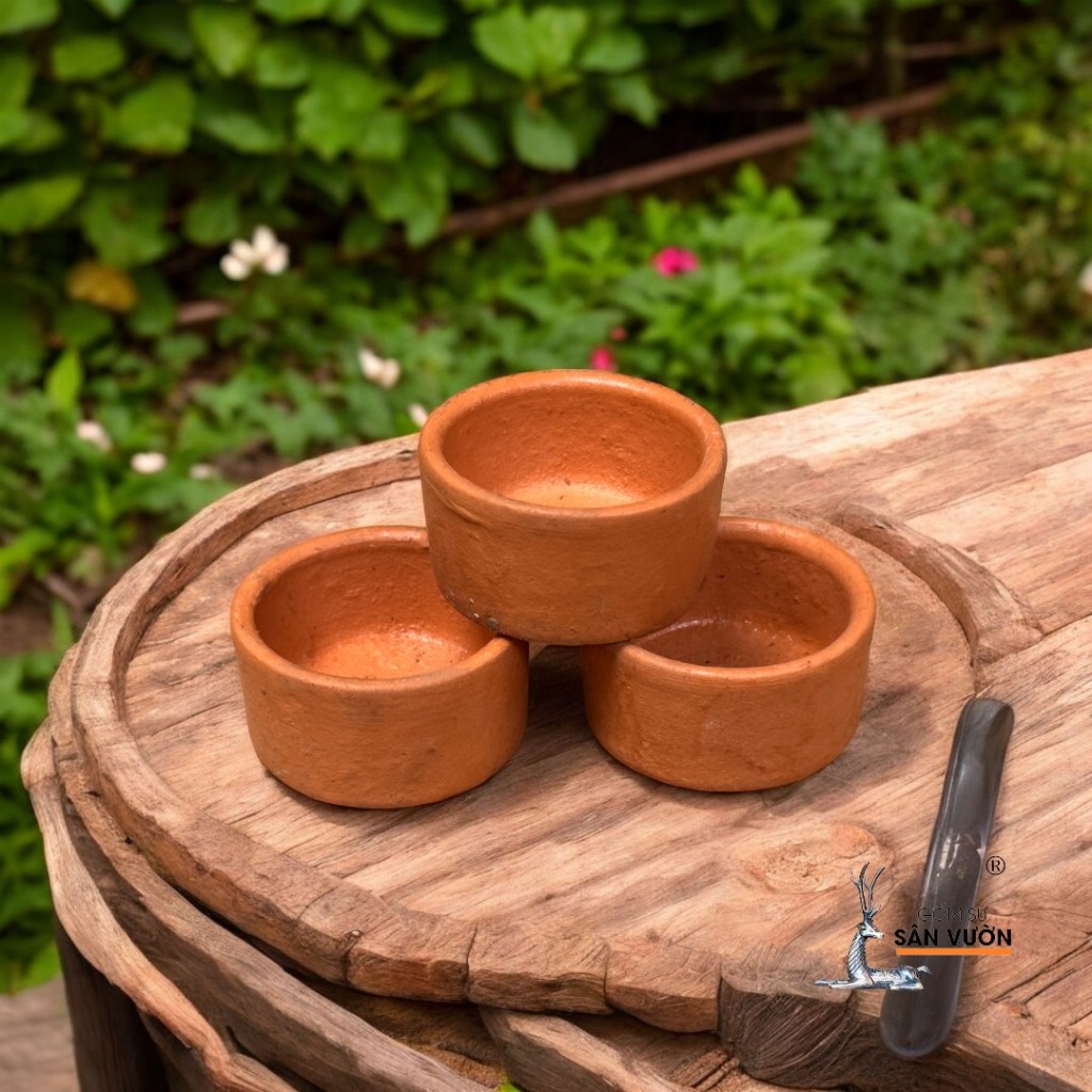 Đế Nến Gốm Đất Nung Mini - Gốm Sứ Sân Vườn