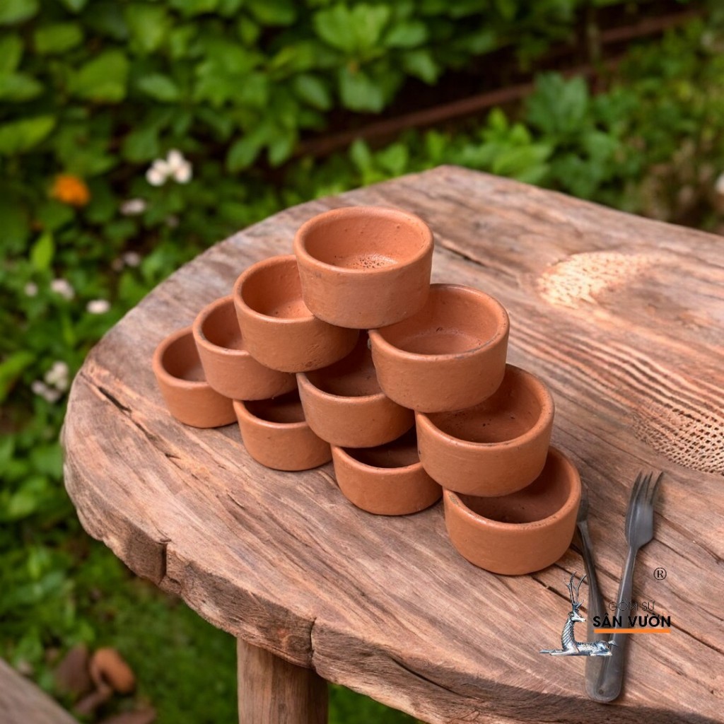 Đế Nến Gốm Đất Nung Mini - Gốm Sứ Sân Vườn