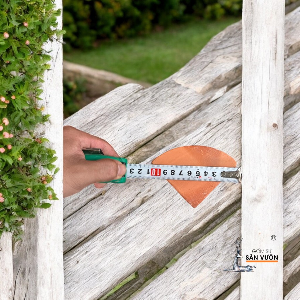 Bộ 3 Viên Kê Chậu Pot Feet Gốm Đất Nung Hình Tam Giác - Gốm Sứ Sân Vườn