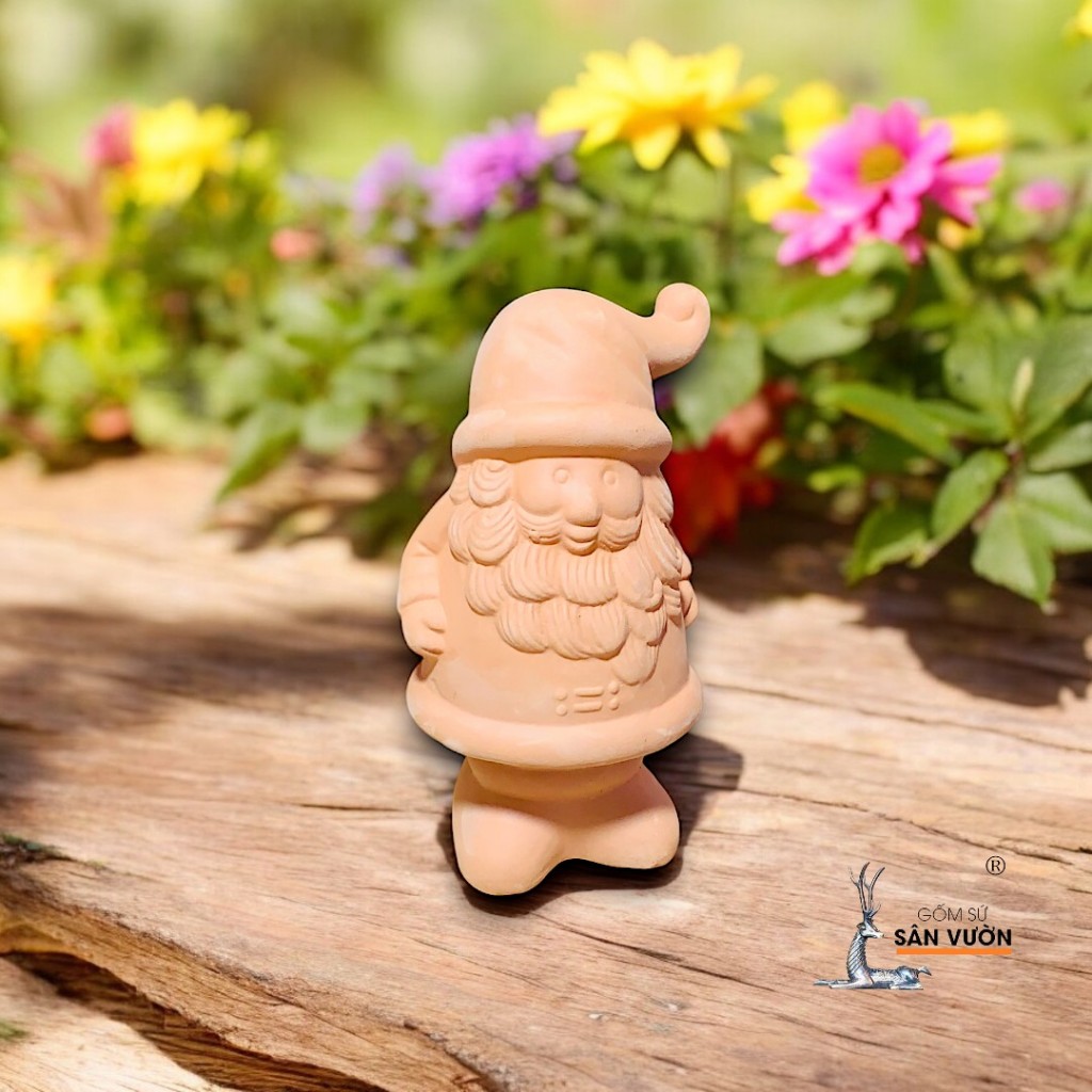 Tượng Gốm Đất Nung Hình Thần Lùn Giữ Vườn Gnome - Gốm Sứ Sân Vườn