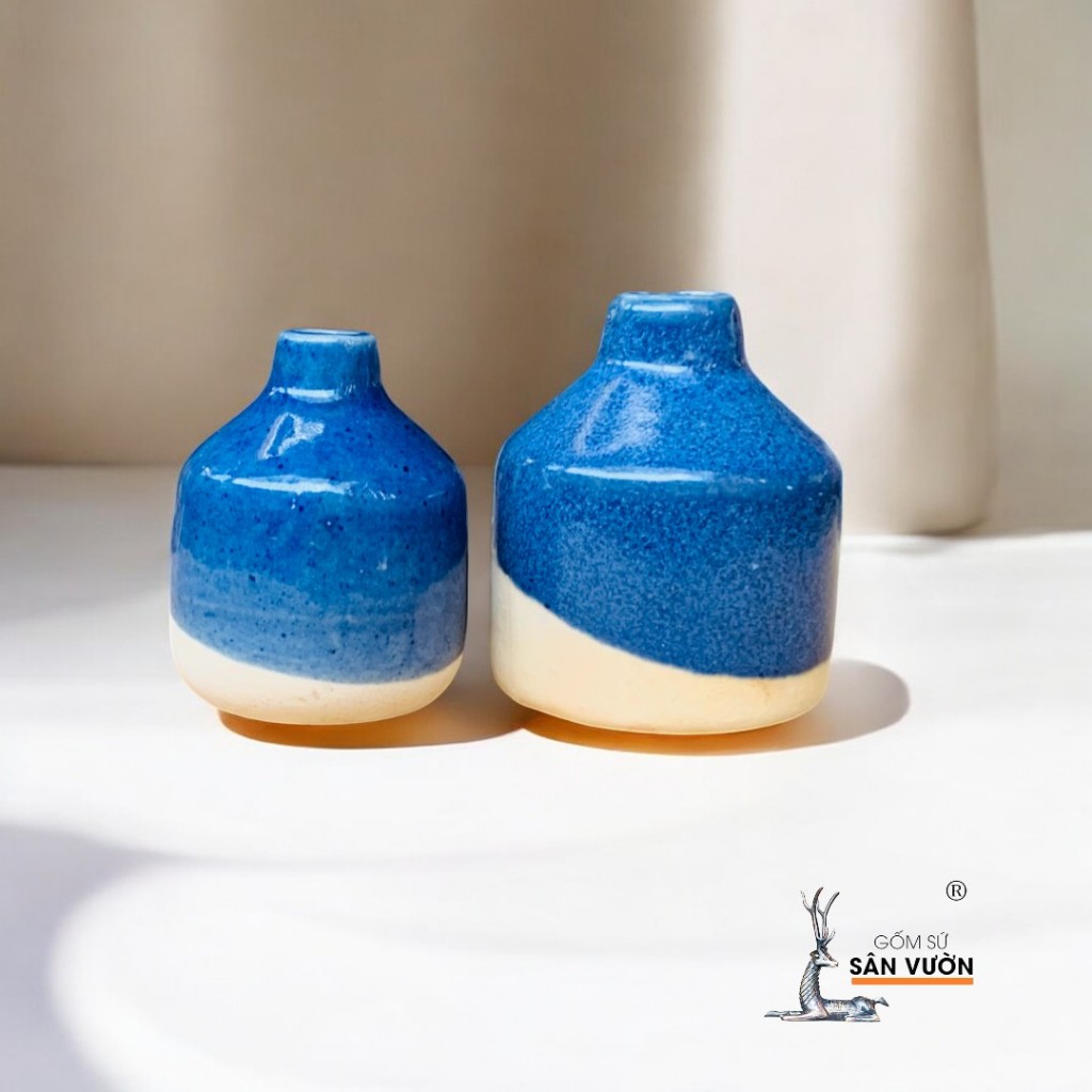 Lọ Gốm Men Mini 5cm & 7cm- Gốm Sứ Sân Vườn - Decor Trang Trí Dễ Thương