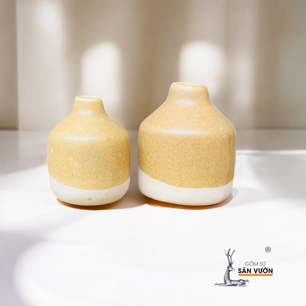 Lọ Gốm Men Mini 5cm & 7cm- Gốm Sứ Sân Vườn - Decor Trang Trí Dễ Thương