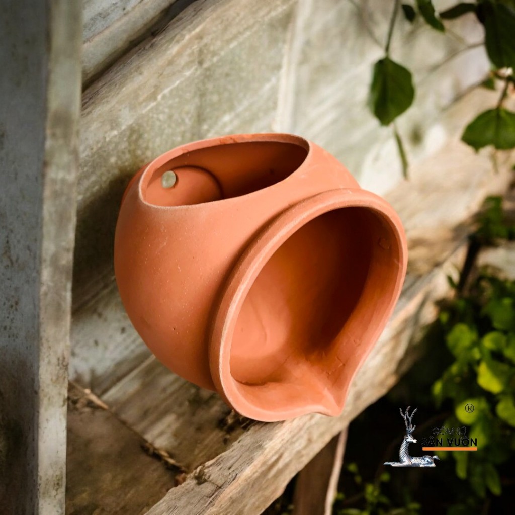 Tiểu Cảnh Bình Thác Nước Gốm Đất Nung - Gốm Sứ Sân Vườn