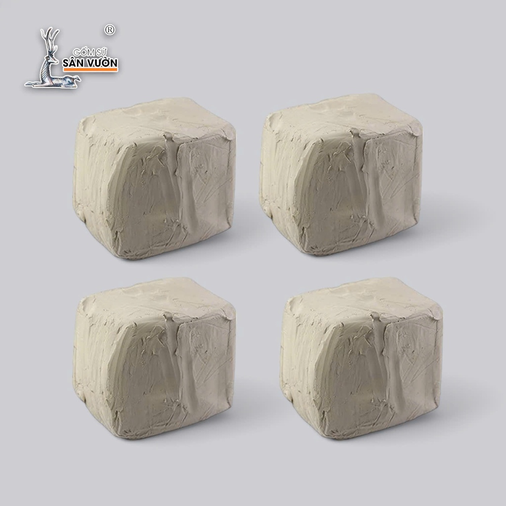 Đất Sét Trắng Cao Lanh Porcelaine Pure Dẻo Mịn Làm Gốm Sứ & Đồ Trang Trí Tinh Xảo - Gốm Sứ Sân Vườn