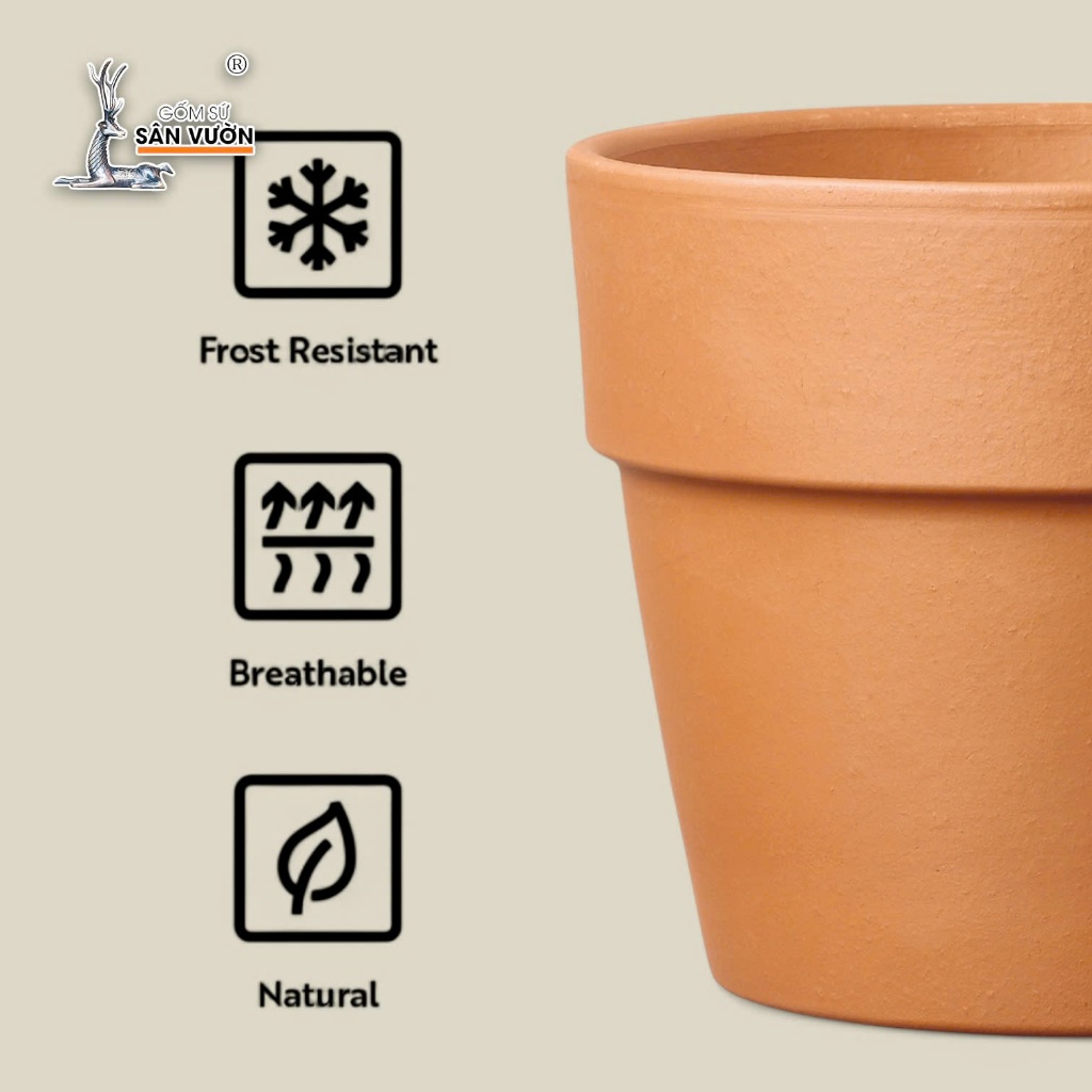 Đất Sét Đỏ Terracotta Rouge Cao Cấp Dẻo Mịn Dùng Làm Chậu Cây Trang Trí & Mỹ Nghệ - Gốm Sứ Sân Vườn