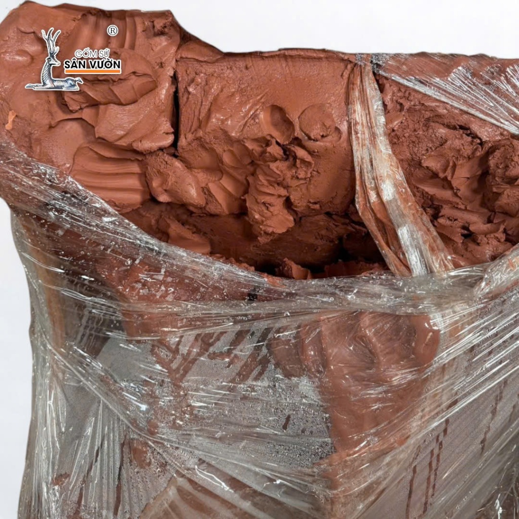 Đất Sét Đỏ Terracotta Rouge Cao Cấp Dẻo Mịn Dùng Làm Chậu Cây Trang Trí & Mỹ Nghệ - Gốm Sứ Sân Vườn