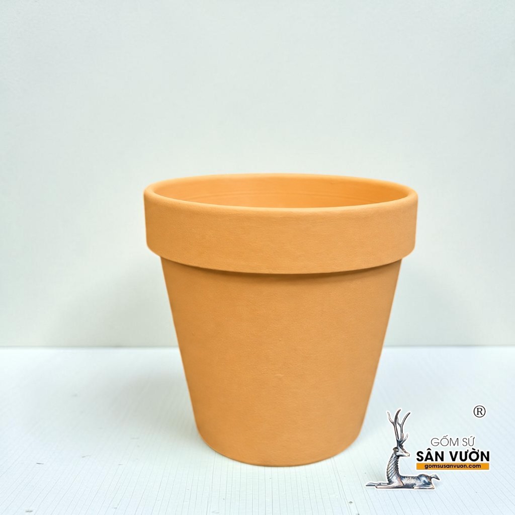 Chậu Gốm Đất Nung Ly Gờ Màu Pastel Size 15cm - Gốm Sứ Sân Vườn
