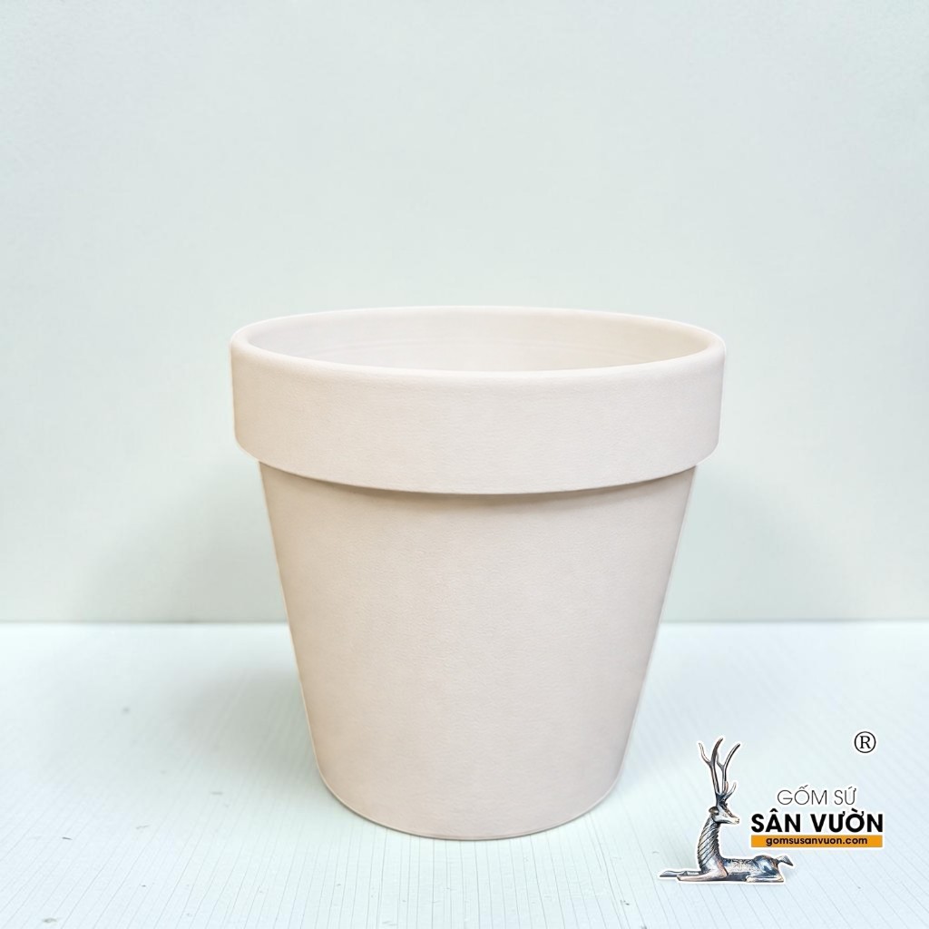 Chậu Gốm Đất Nung Ly Gờ Màu Pastel Size 15cm - Gốm Sứ Sân Vườn