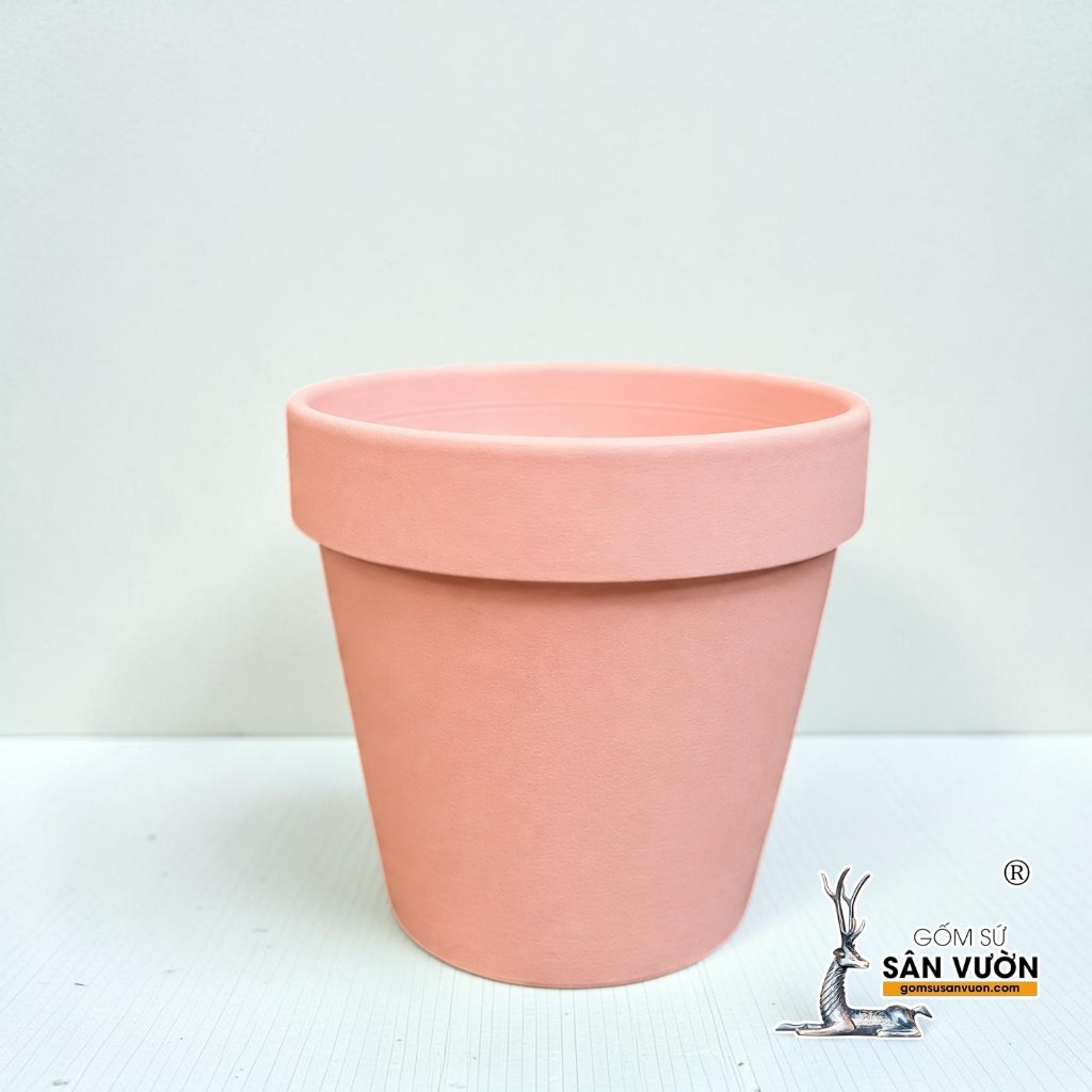 Chậu Gốm Đất Nung Ly Gờ Màu Pastel Size 15cm - Gốm Sứ Sân Vườn