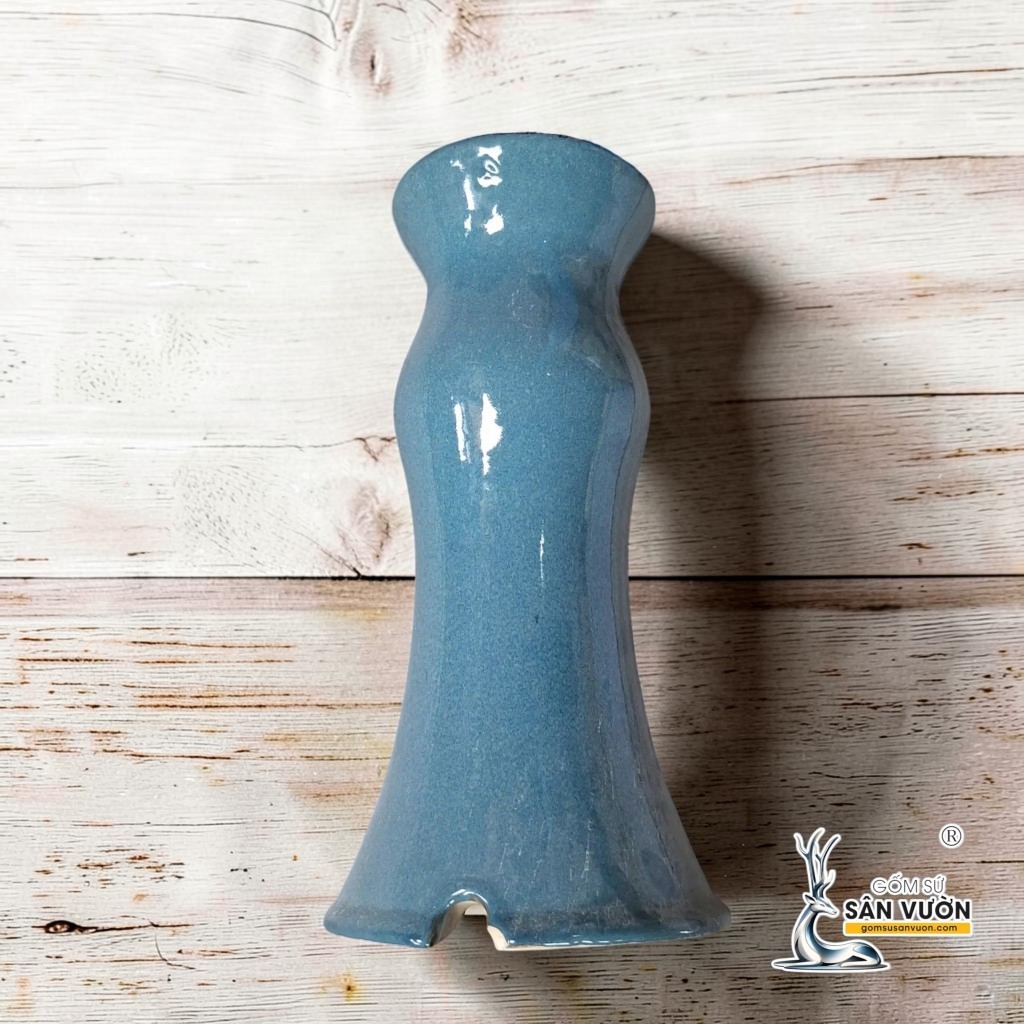 Tiểu Cảnh Đài Phun Nước 3 Tầng Gốm Tráng Men 40 x 70 cm - Gốm Sứ Sân Vườn
