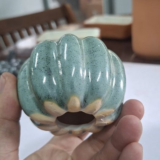 Bí Decor Gốm Men Size 7cm - Gốm Sứ Sân Vườn