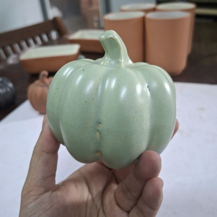 Bí Decor Gốm Men Size 10cm - Gốm Sứ Sân Vườn