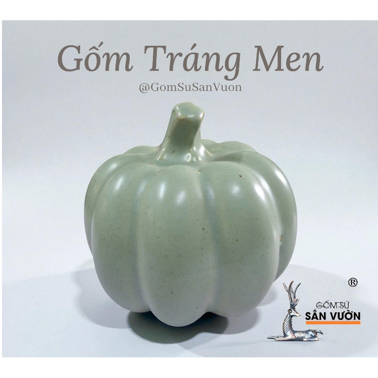 Bí Decor Gốm Men Size 10cm - Gốm Sứ Sân Vườn