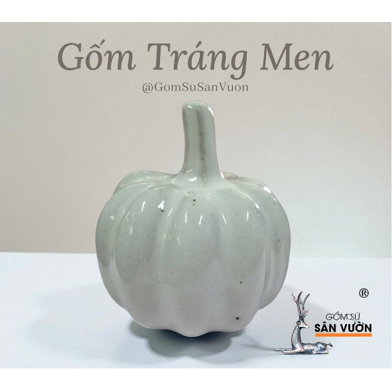Bí Decor Gốm Men Size 5cm - Gốm Sứ Sân Vườn