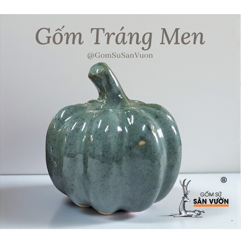 Bí Decor Gốm Men Size 7cm - Gốm Sứ Sân Vườn