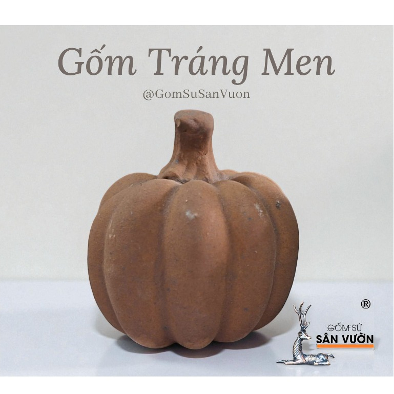 Bí Decor Gốm Men Size 7cm - Gốm Sứ Sân Vườn